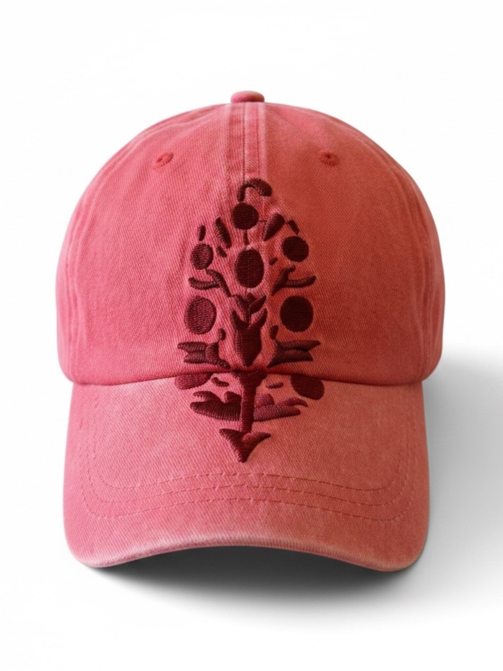 FP Movement by Free People Rose Pink Embroidered Baseball Hat